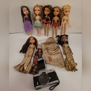 Bratz Doll+Case+Shoe Lot MGA Dolls Yasmin/Sasha/Cloe/Tessa/Phoebe Y2K The Movie